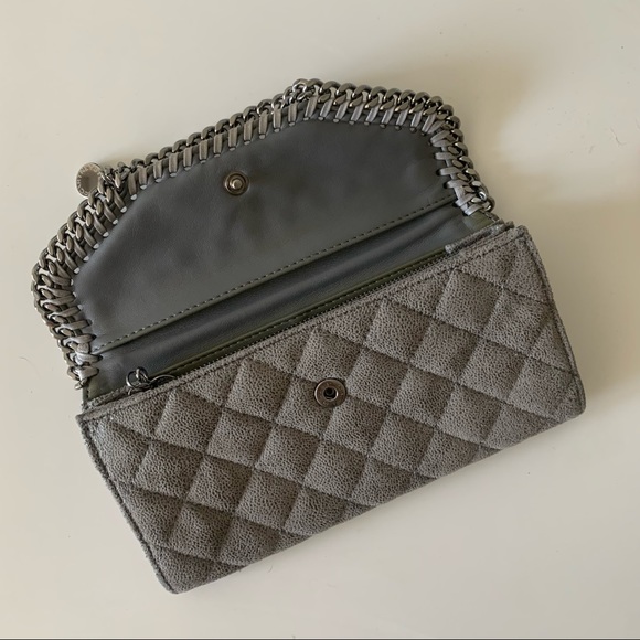 Stella McCartney Gray Falabella Continental Wallet - Picture 3 of 8
